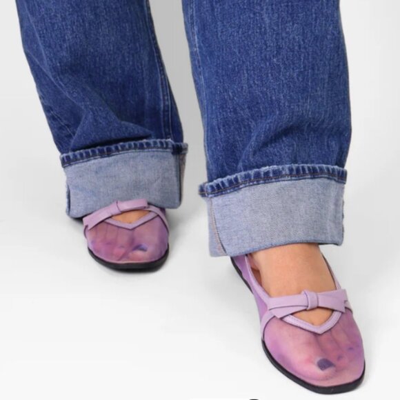 Free People Shoes - new Free People Mesh Mania Bow Flats 256 3T2